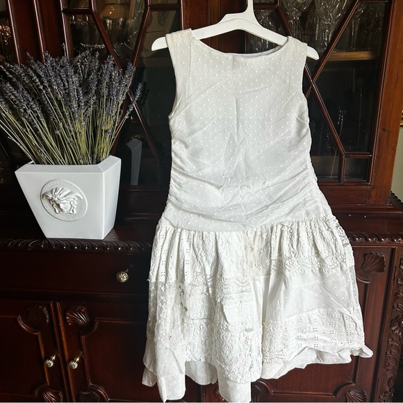 Elsy Sleeveless Lace Dress with Denim Jacket